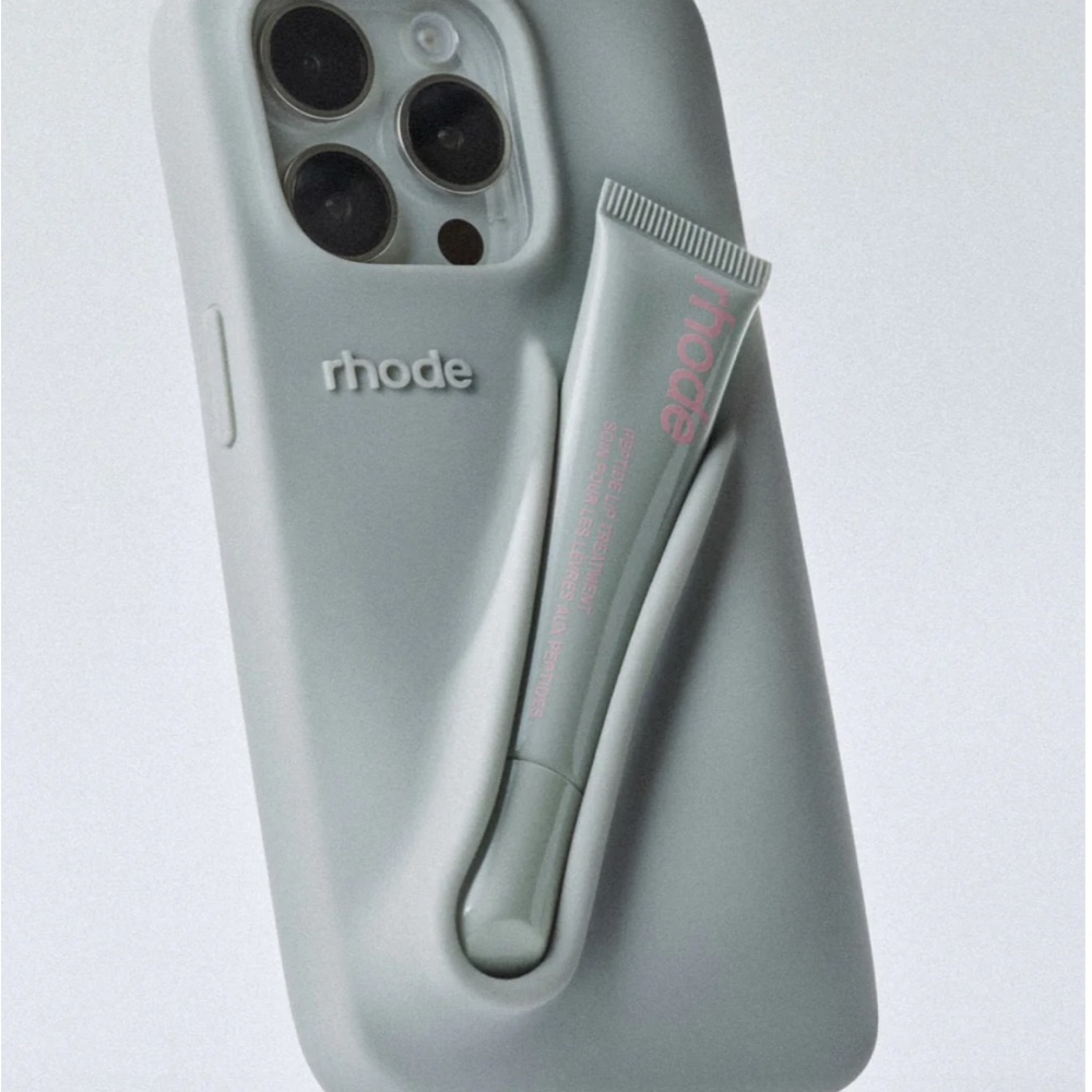 Gray Phone Case with Balm Holder